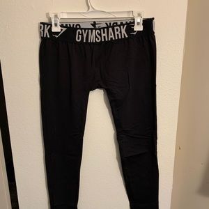 gymshark fit leggings, black & white, size M